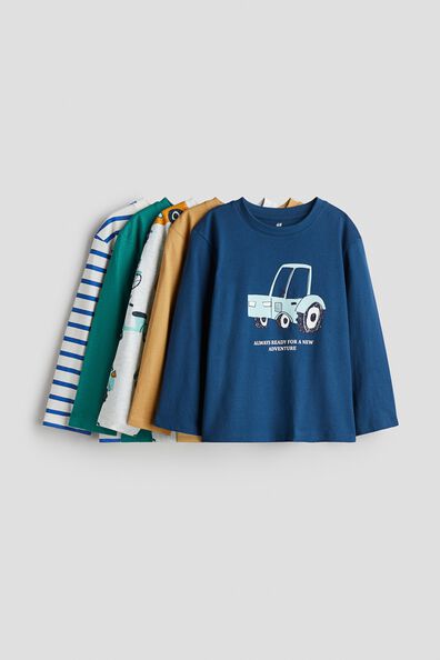 5-pack long-sleeved T-shirts