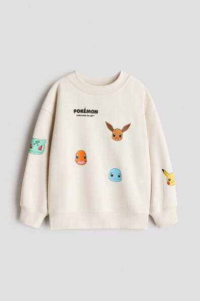 Printed brushed-inside sweatshirt