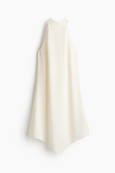 Tie-detail handkerchief dress