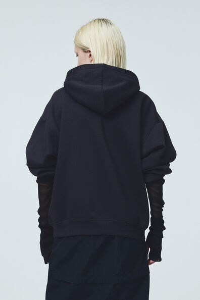 Oversized motif-detail hoodie
