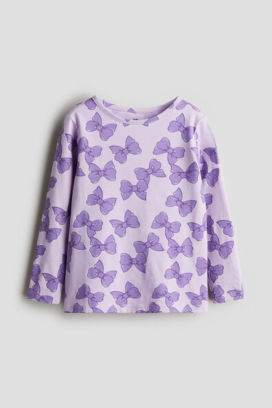 Printed jersey top