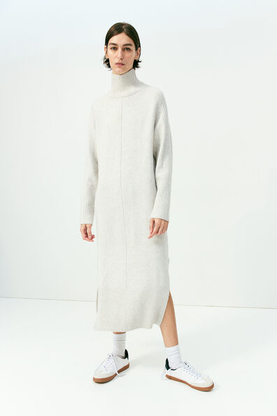 Knitted turtleneck dress