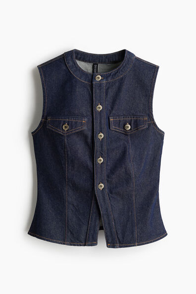 Denim suit waistcoat