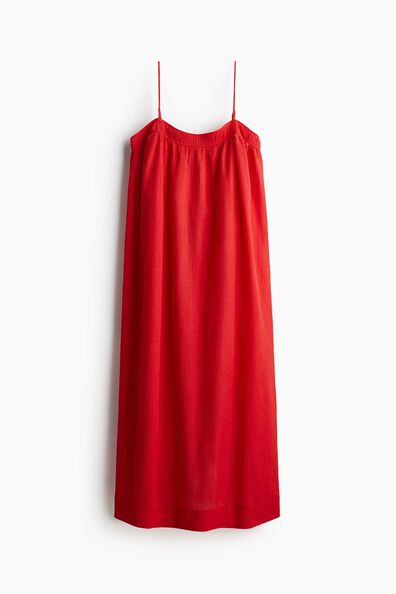 Crinkled strappy dress