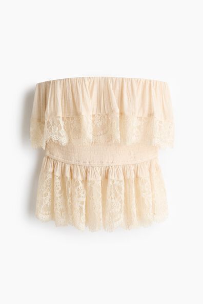 Flounced bandeau top