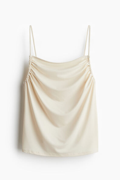 Ruched strappy top