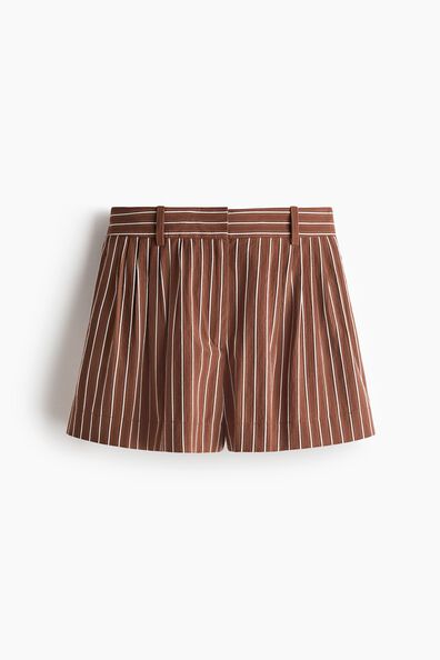 Tailored cotton shorts