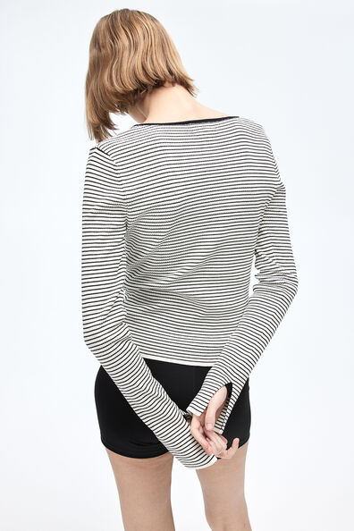 Rib-knit top