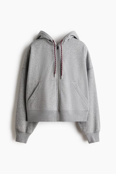 Zip-through hoodie