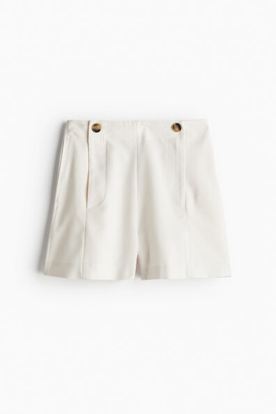 Button-detail shorts