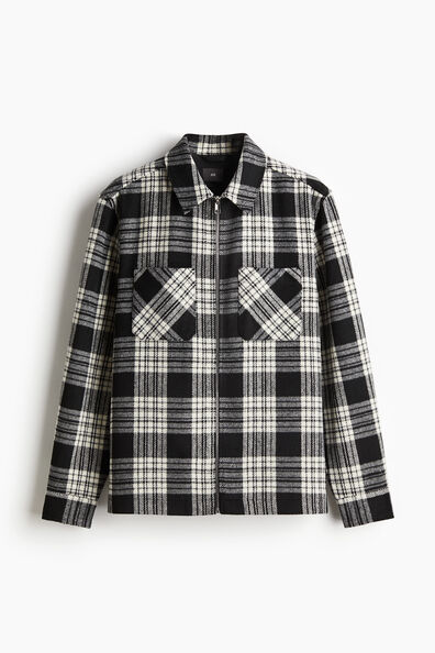 Regular Fit Zip-through overshirt