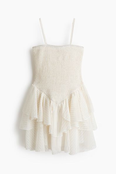 Smocked strappy dress