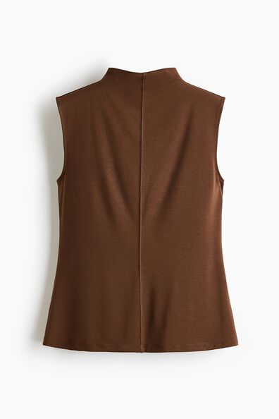 Modal-blend turtleneck top