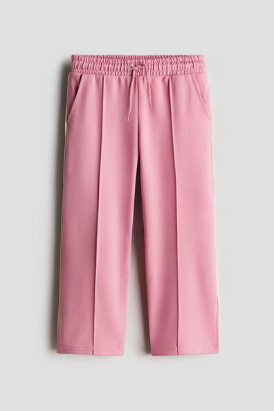 Wide crease-leg trousers