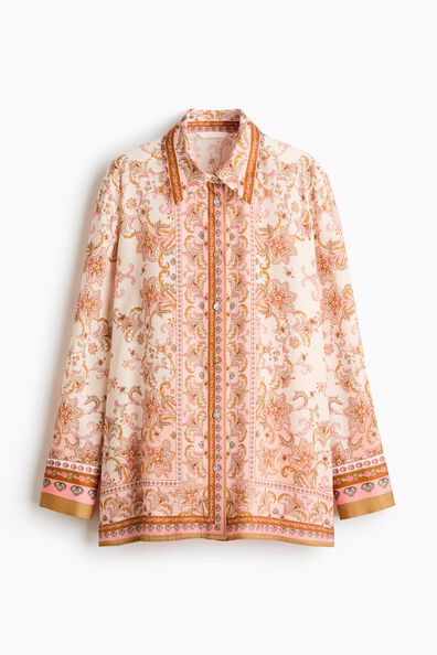 Printed lyocell shirt