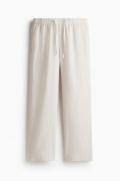 Relaxed Fit Linen-blend trousers