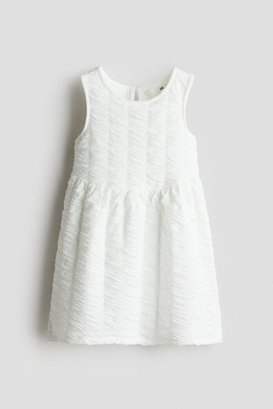 Textured jersey dress