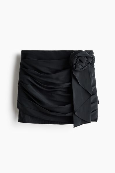 Appliquéd mini skirt