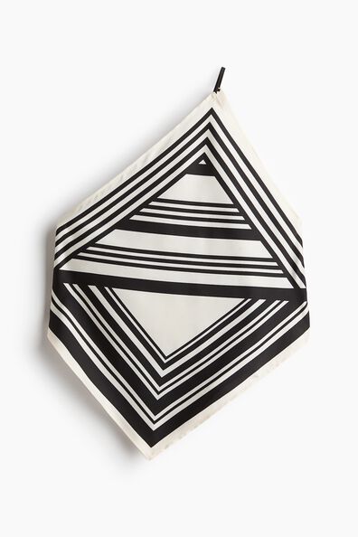 Scarf-look one-shoulder top