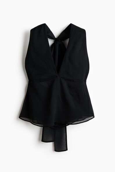 Chiffon halterneck top