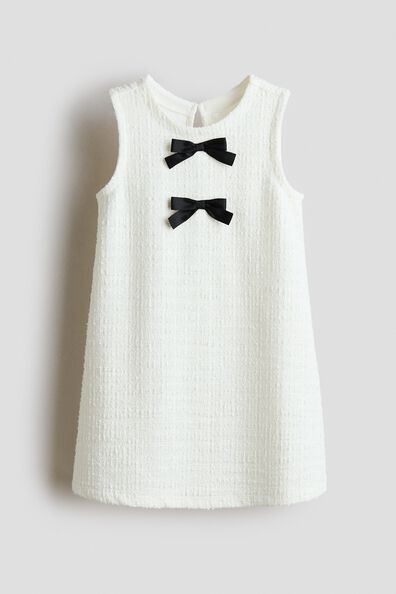 bow detail jersey dress h&m Ladies - Black Bow-Detail Dress - Size: XS