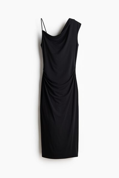 Asymmetric jersey dress