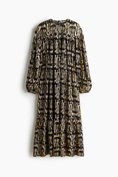 Jacquard-weave dress