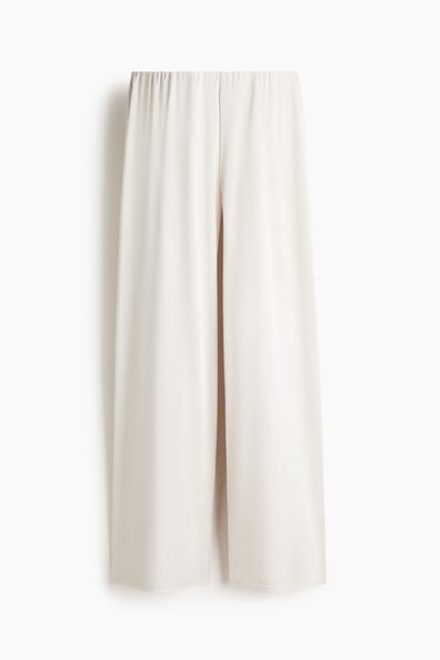 Textured pull-on trousers