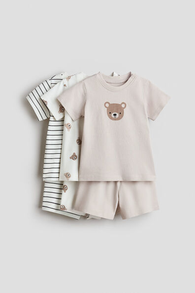 3-pack short cotton pyjamas