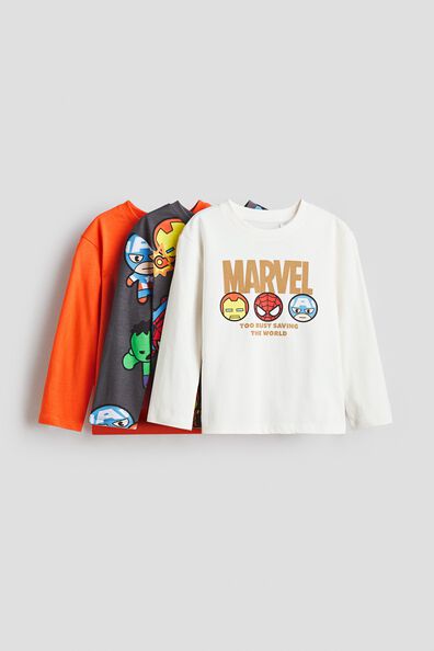 3-pack long-sleeved T-shirts