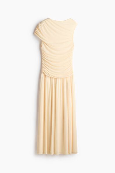 Draped mesh dress
