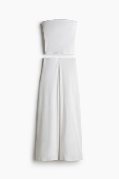 2-piece ribbed top and trousers set