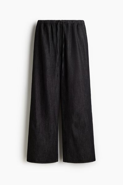 Feather Soft Denim drawstring trousers
