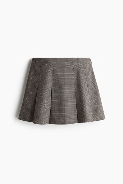 Pleated mini skirt