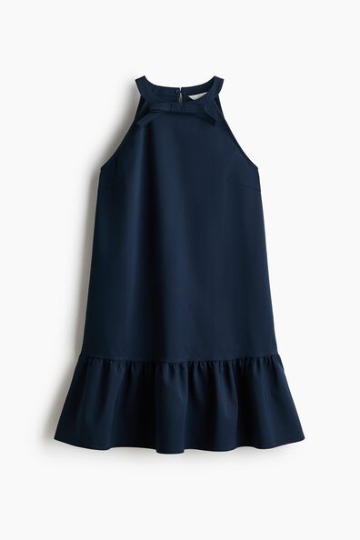 Appliquéd A-line dress