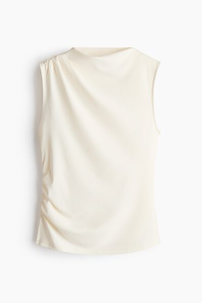 Draped crinkled top