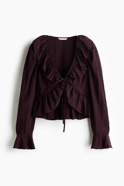 Frilled blouse