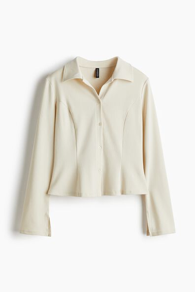 Peplum jersey shirt