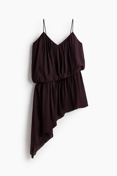 Asymmetric strappy dress