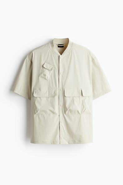 Loose Fit Short-sleeved utility jacket
