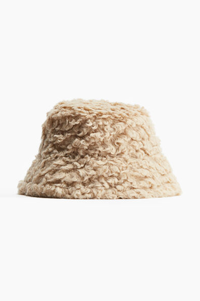 Fluffy bucket hat