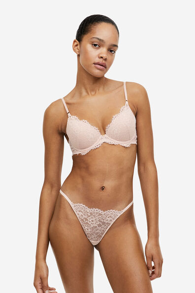 Lace push-up bra