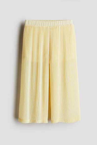Plissé chiffon trousers