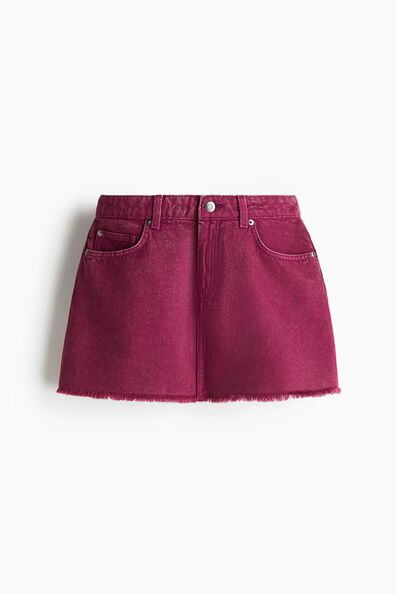Denim mini skirt