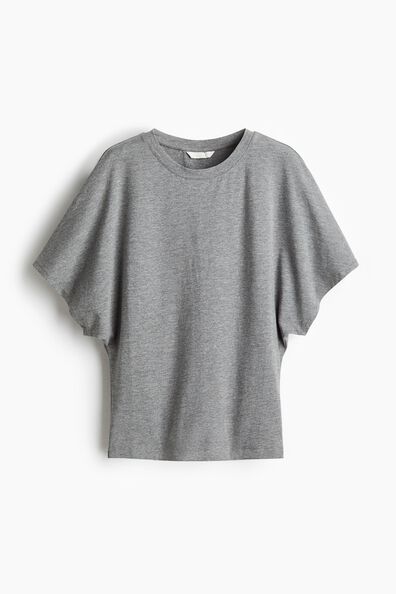 Butterfly-sleeved T-shirt