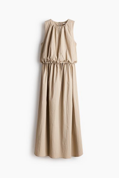 Drawstring-detail dress