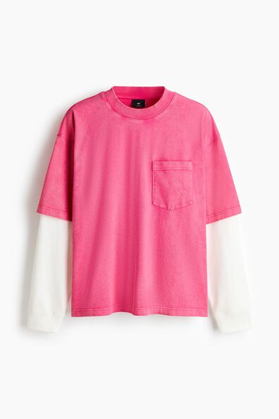 Oversized Fit Layered cotton top