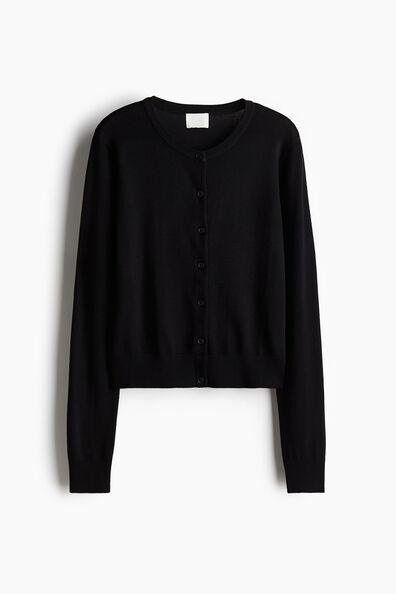 Fine-knit cardigan