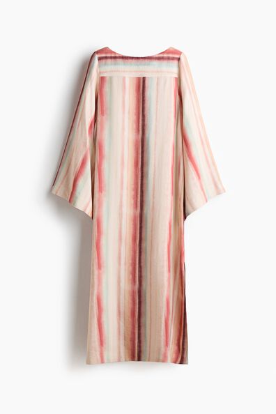 Viscose-blend kaftan dress