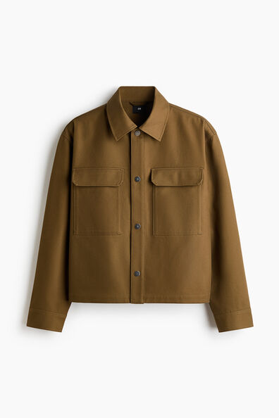 Boxy-style overshirt